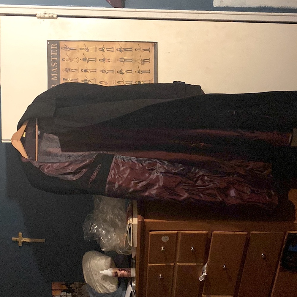Old School RICCARDO FAZZI size 44 Black Winter Coat.